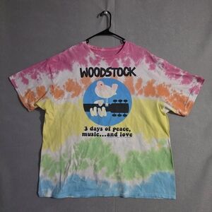 Liquid Blue Mens 3 Days Of Peace Woodstock Tie Dye Shirt Size XXL